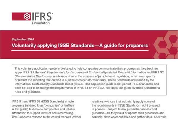 انتشار راهنما در مورد به کارگیری داوطلبانه استانداردهای پایداری